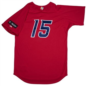 2013 Carlos Beltran Game Used World Baseball Classic Red Batting Practice Jersey (MLB Authenticated)